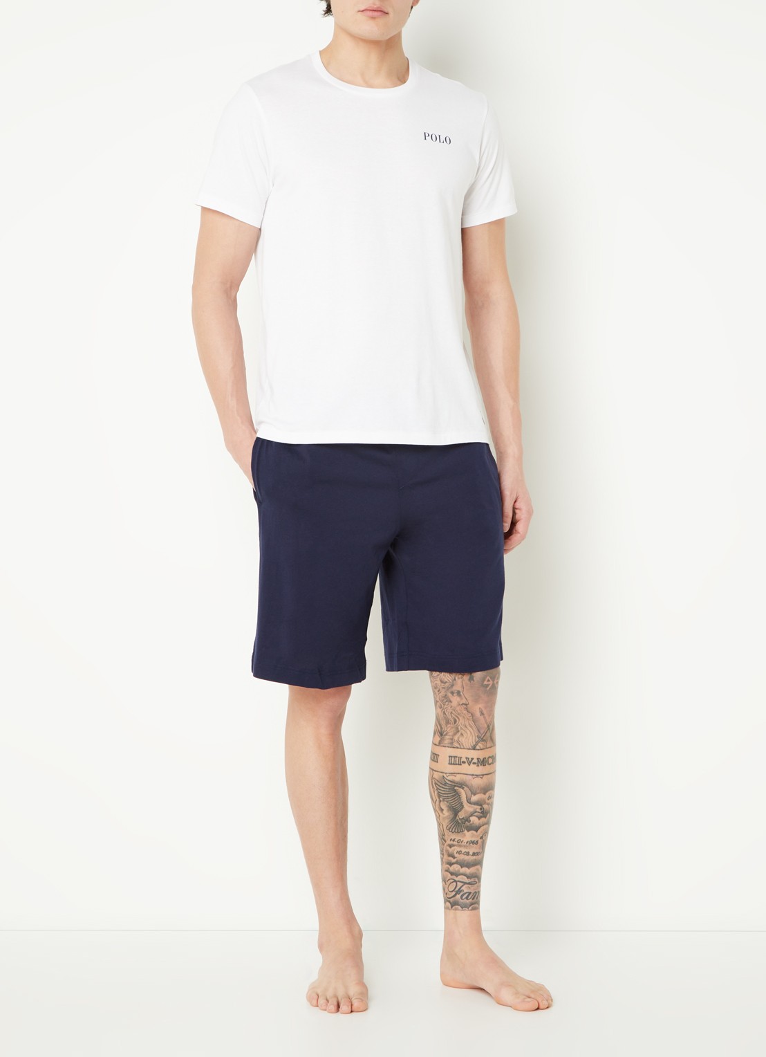 Ralph Lauren T-shirt met logoprint - voorkant 3 wit