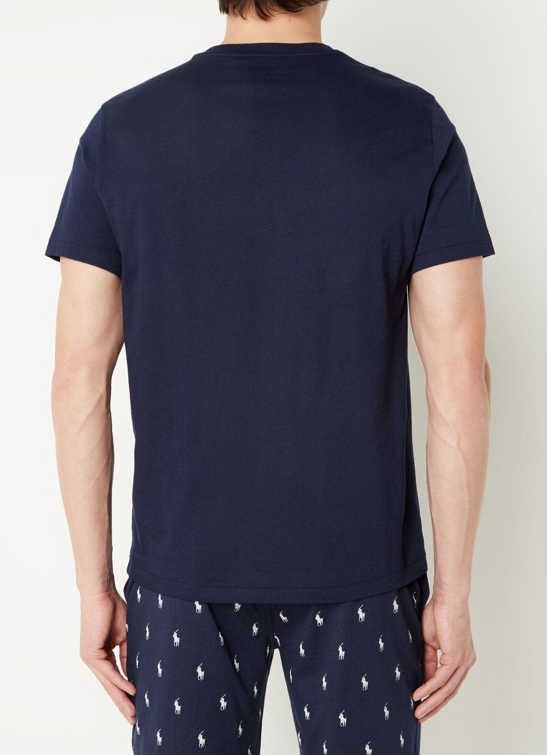 Ralph Lauren T-shirt met logoprint - achterkant blauw