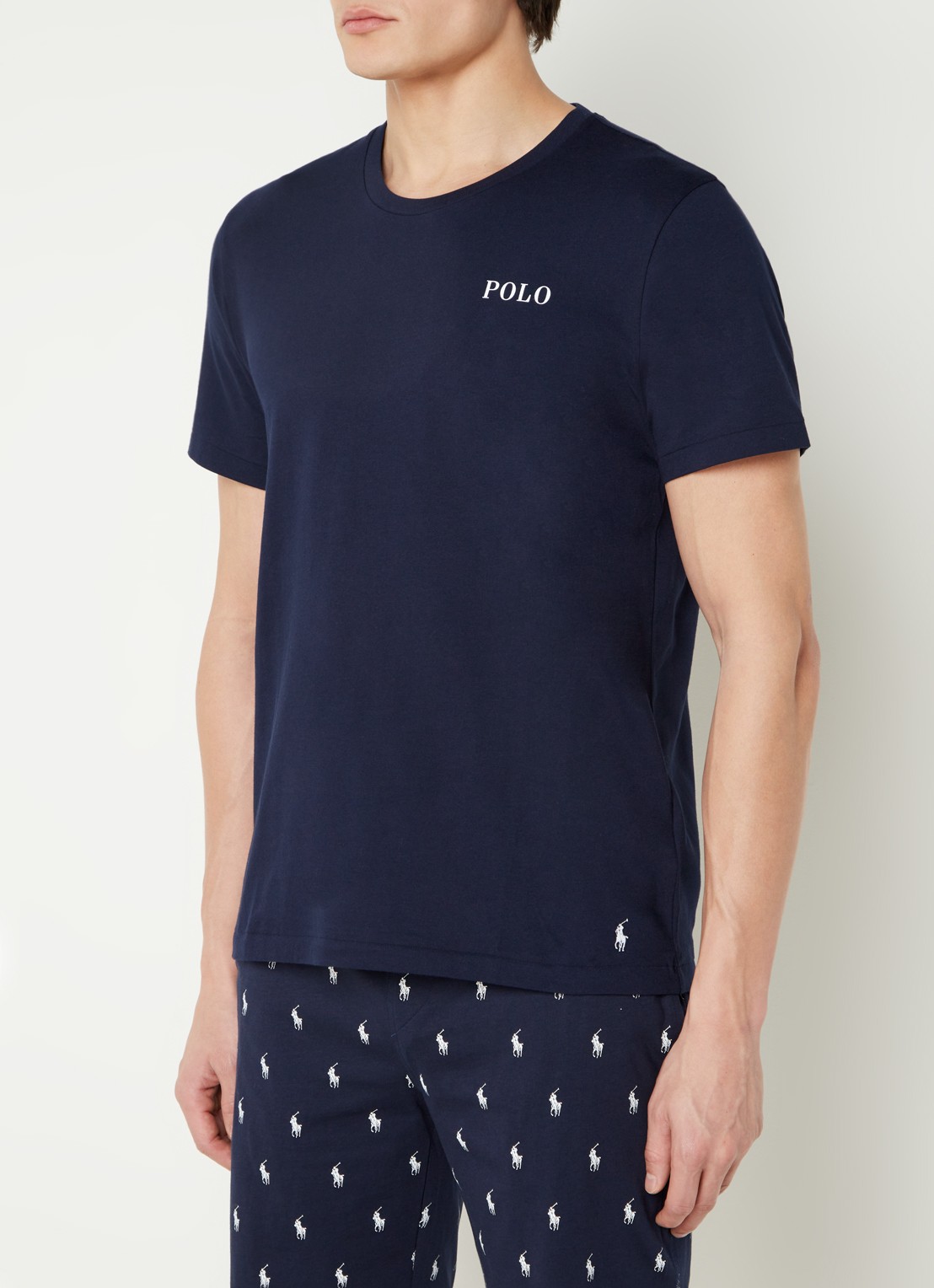 Ralph Lauren T-shirt met logoprint - detail 2 blauw
