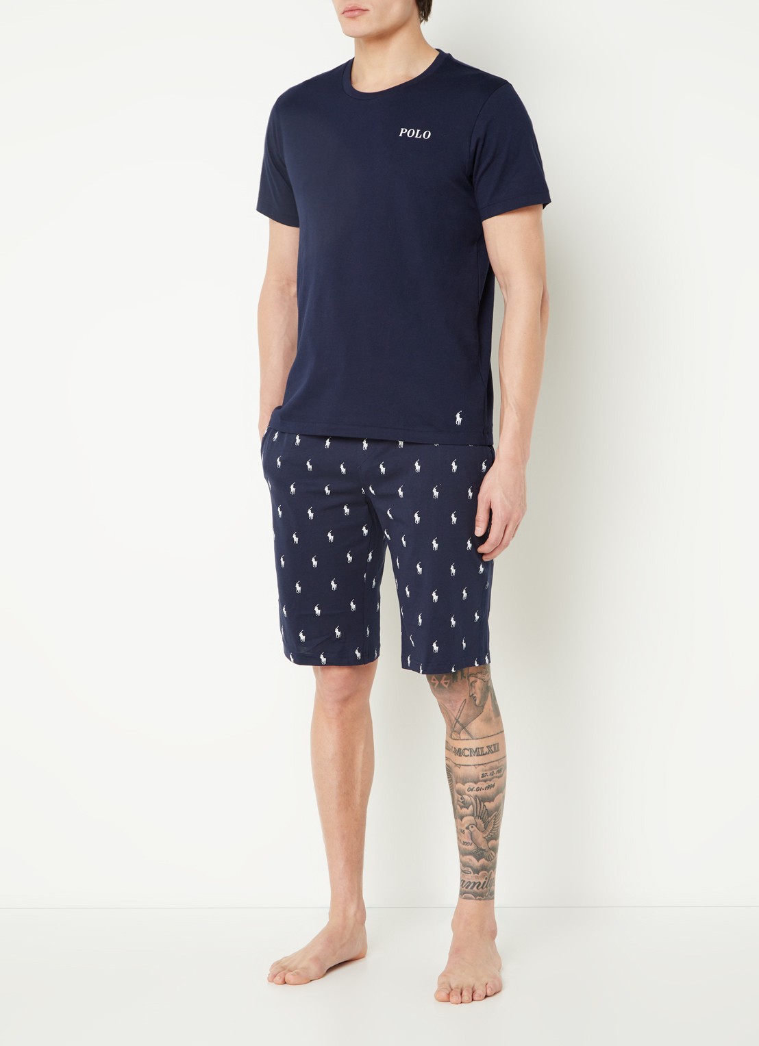 Ralph Lauren T-shirt met logoprint - voorkant 4 blauw