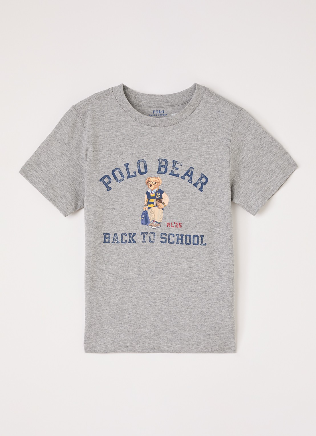 Ralph Lauren T-shirt met logoprint - voorkant antraciet