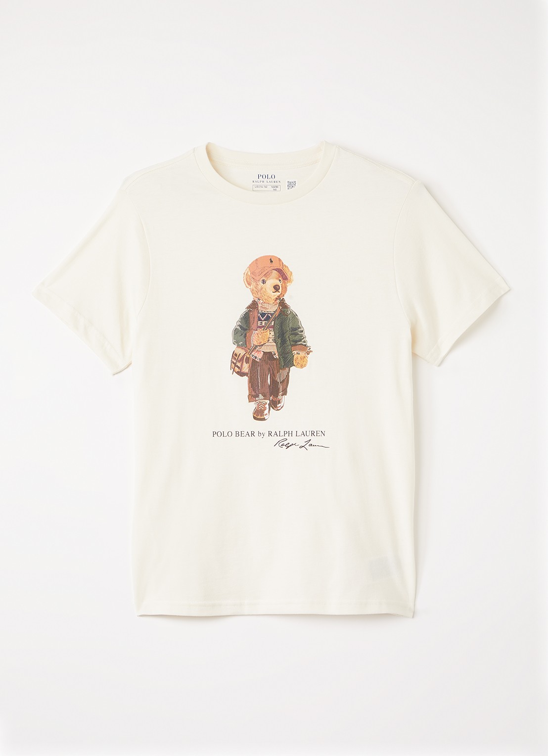Ralph Lauren T-shirt met logoprint - voorkant 3 gebroken wit