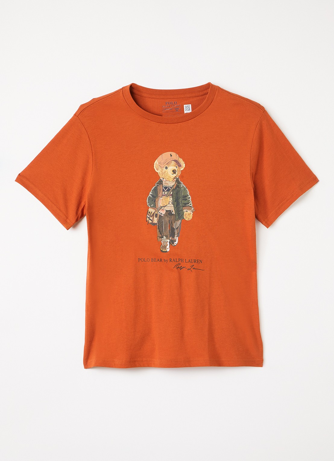 Ralph Lauren T-shirt met logoprint - voorkant 3 oranje