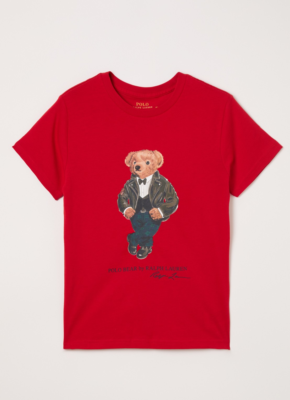 Ralph Lauren T-shirt met logoprint - voorkant rood