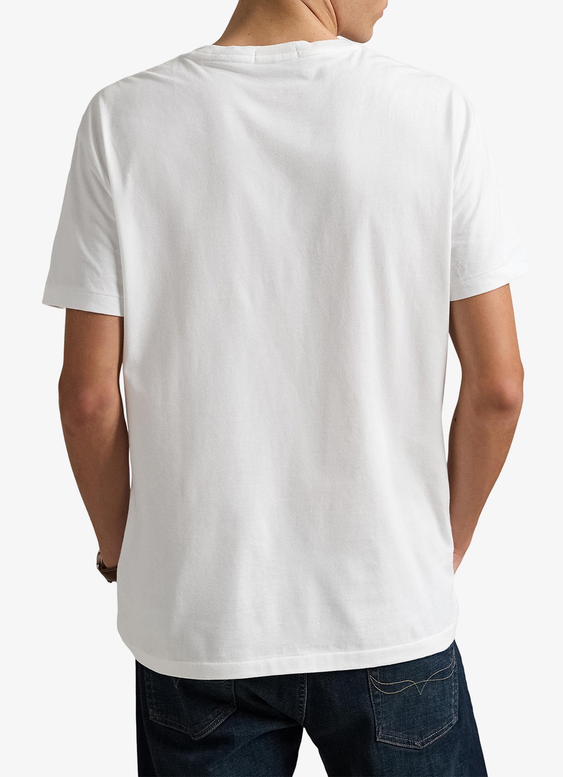 Ralph Lauren T-shirt met logoprint - achterkant 4 white / wit