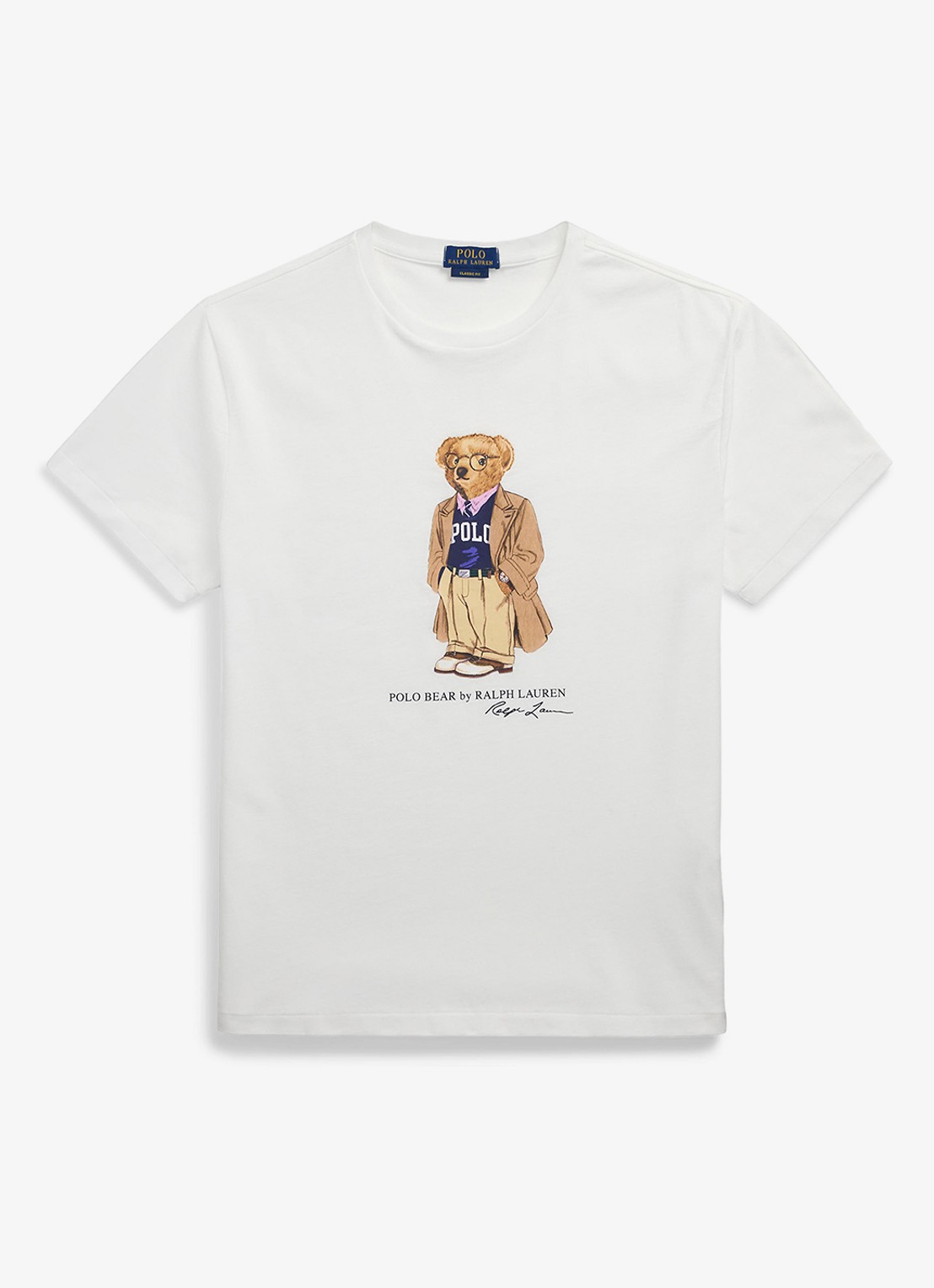 Ralph Lauren T-shirt met logoprint - voorkant white / wit