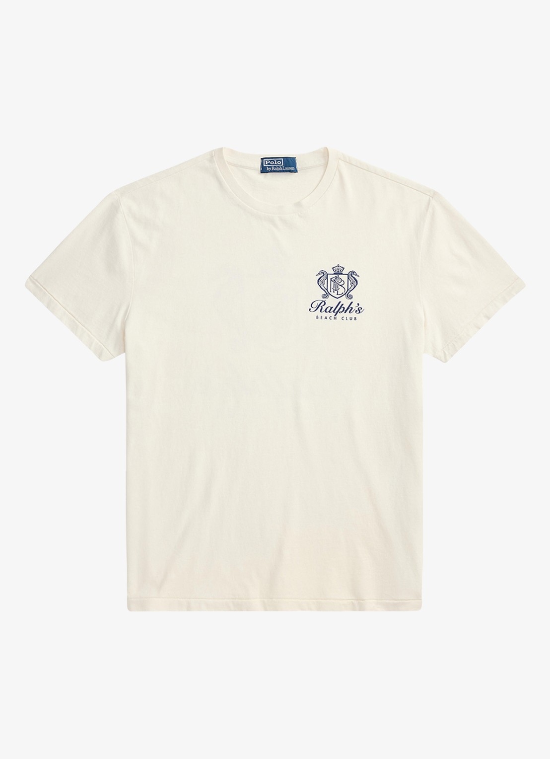 Ralph Lauren T-shirt met logoprint - voorkant 2 deckwash white / wit