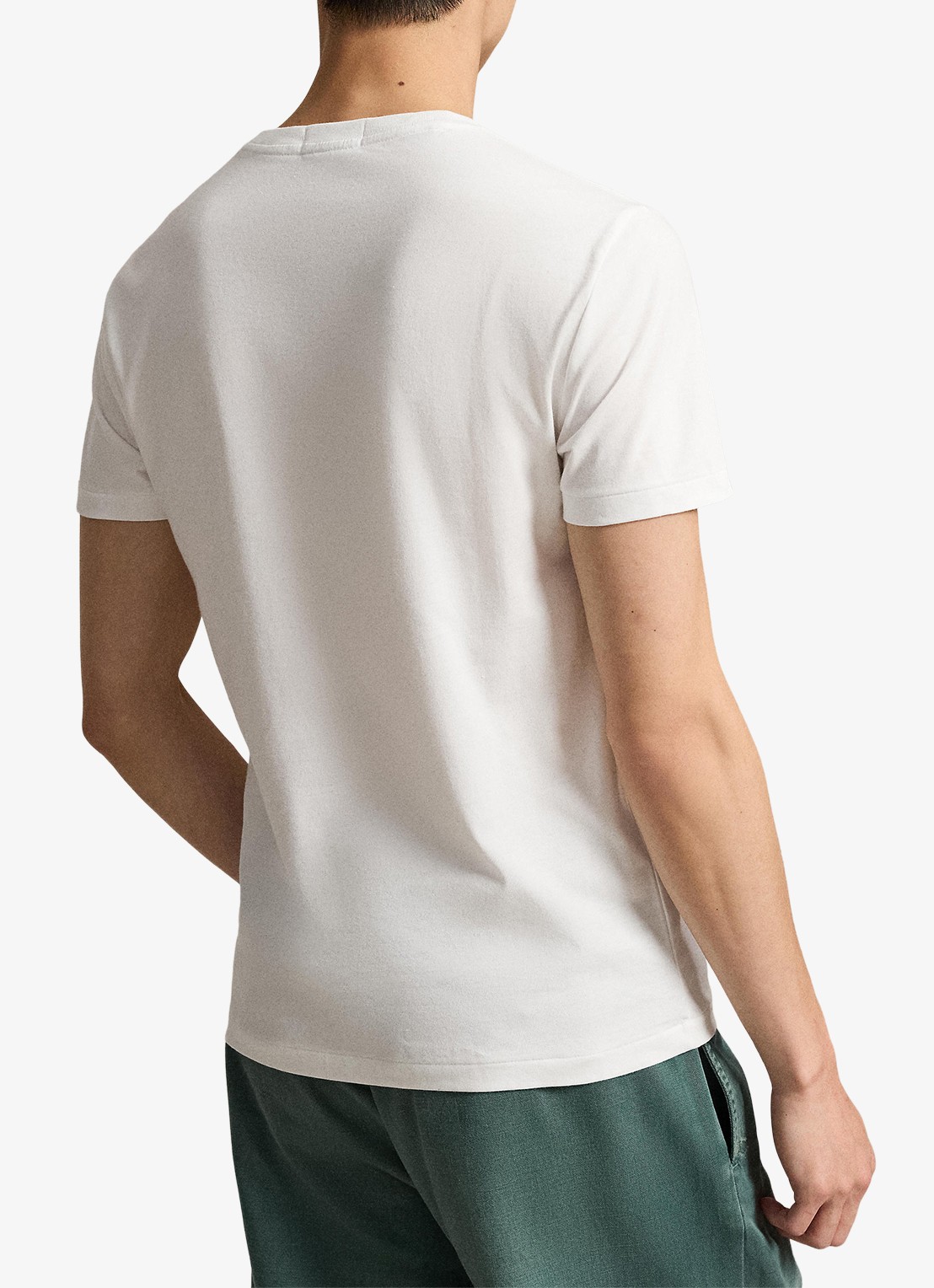 Ralph Lauren T-shirt met logoprint - achterkant white / wit