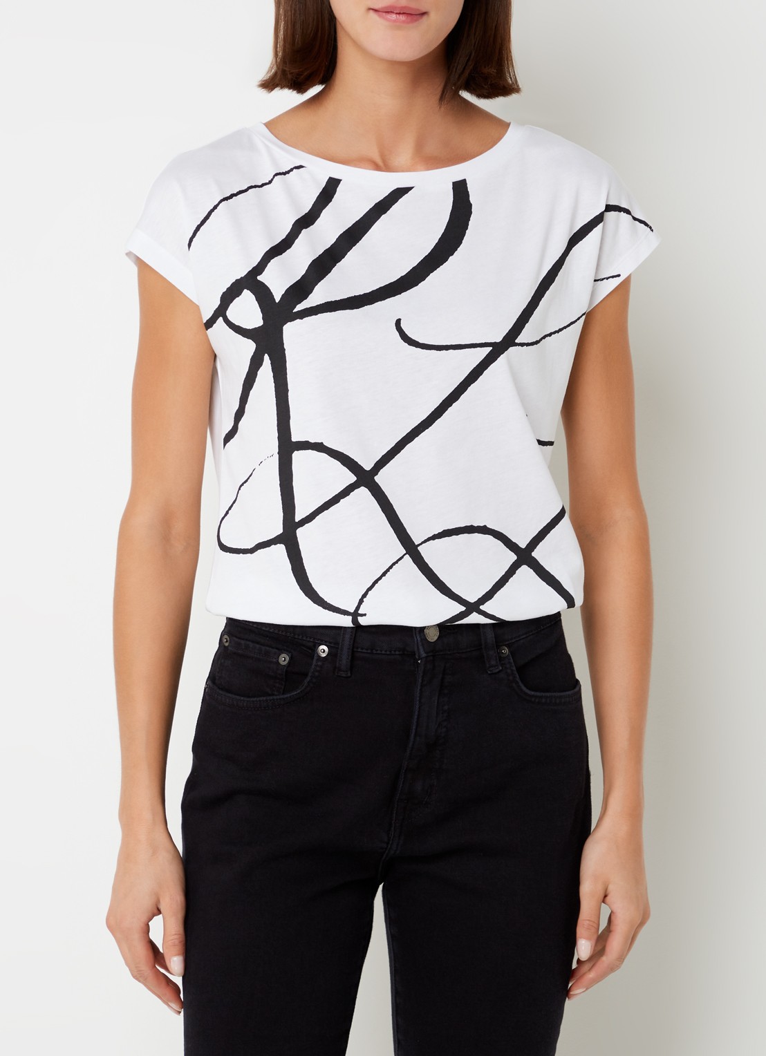 Ralph Lauren T-shirt met print - detail 2 white / wit