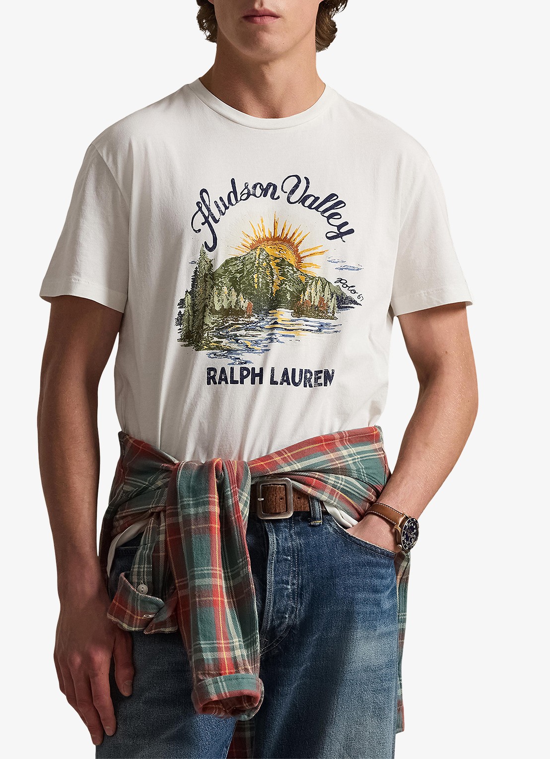 Ralph Lauren T-shirt met print - detail 4 deckwash white / wit
