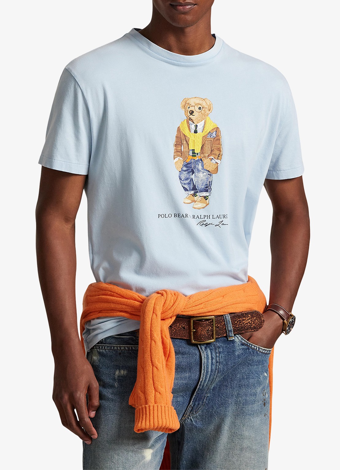 Ralph Lauren T-shirt met print - detail 2 lichtblauw