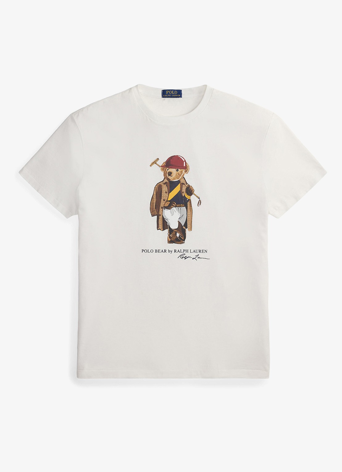 Ralph Lauren T-shirt met print - voorkant white society / wit