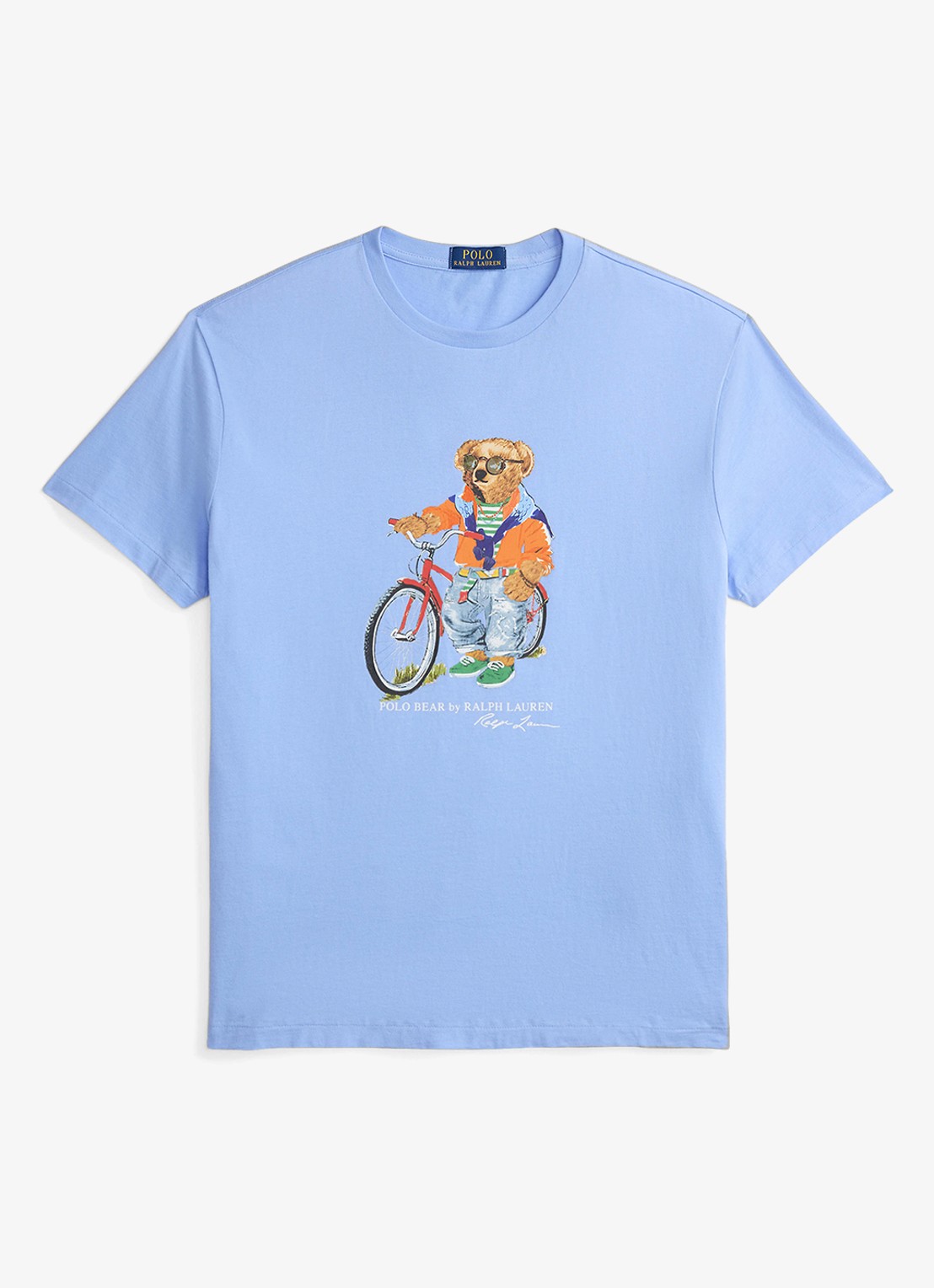 Ralph Lauren T-shirt met print - voorkant 2 austin blue-summer bear-zyh7