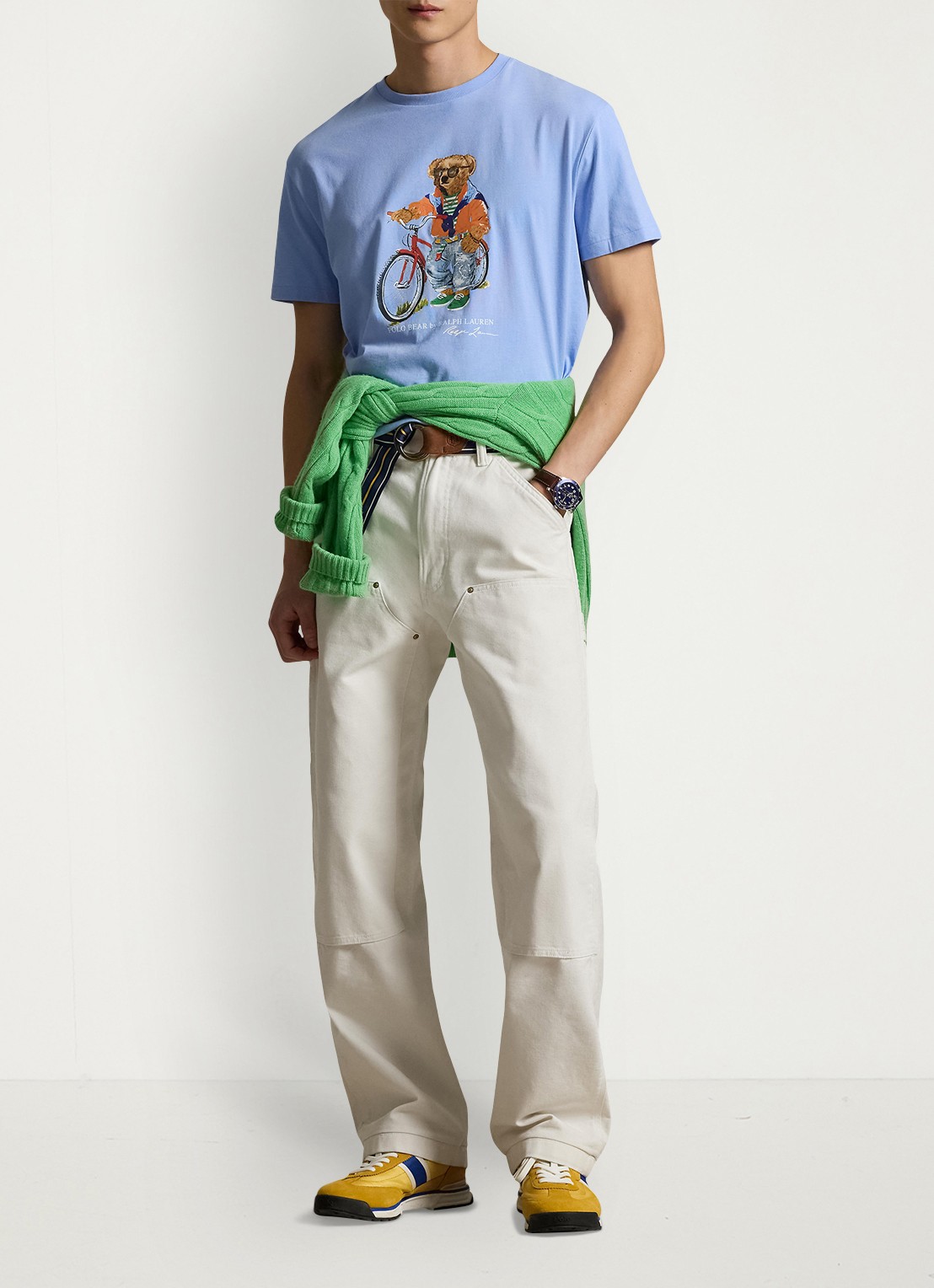 Ralph Lauren T-shirt met print - voorkant 3 austin blue-summer bear-zyh7