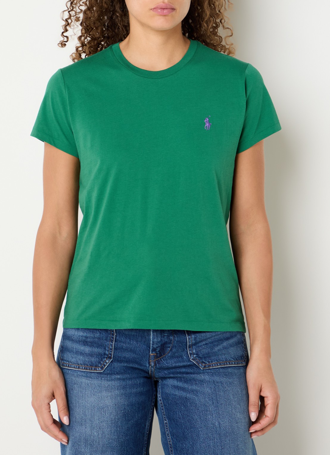 Ralph Lauren T-shirt met ronde hals - detail 4 donkergroen