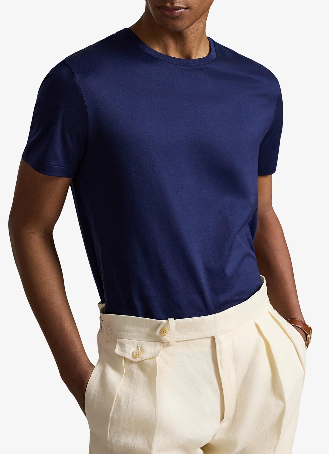 Ralph Lauren T-shirt met ronde hals - detail 2 newport navy / donkerblauw