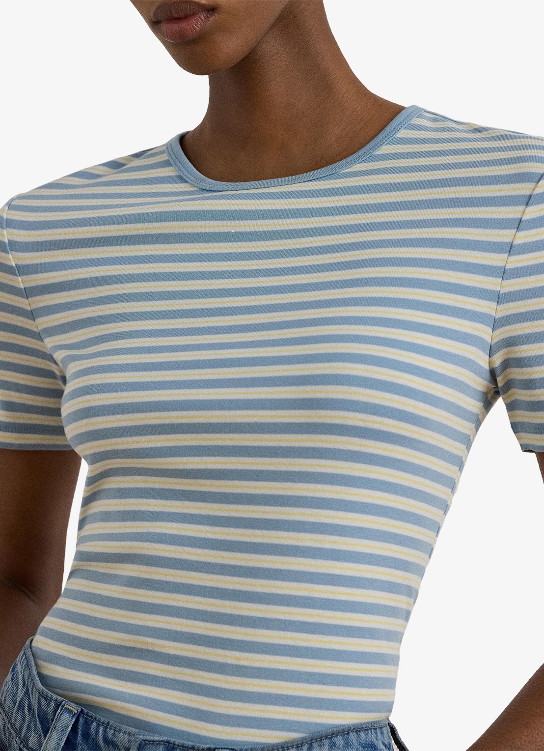 Ralph Lauren T-shirt met streepprint - detail 2 blue note multi / blauw