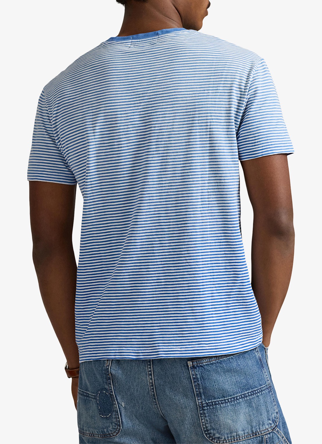Ralph Lauren T-shirt met streepprint - achterkant dakota blue multi-zypr