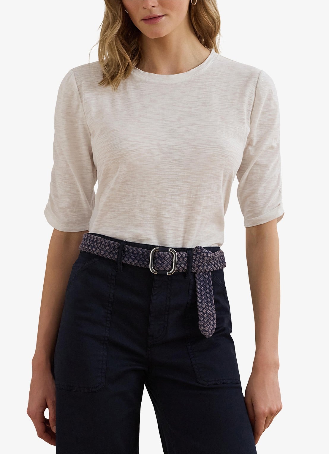 Ralph Lauren T-shirt met stretch - detail 2 wit
