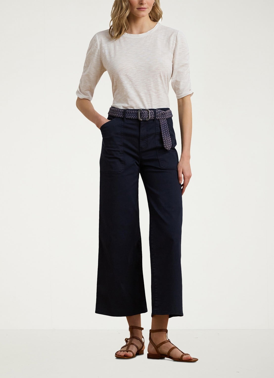 Ralph Lauren T-shirt met stretch - voorkant 5 wit