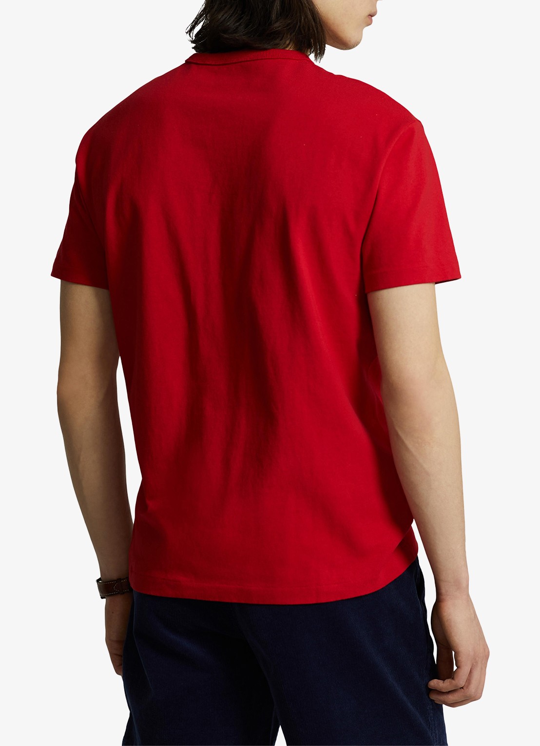 Ralph Lauren T-shirt van jersey met logoborduring  - achterkant 3 rl 2000 red / rood