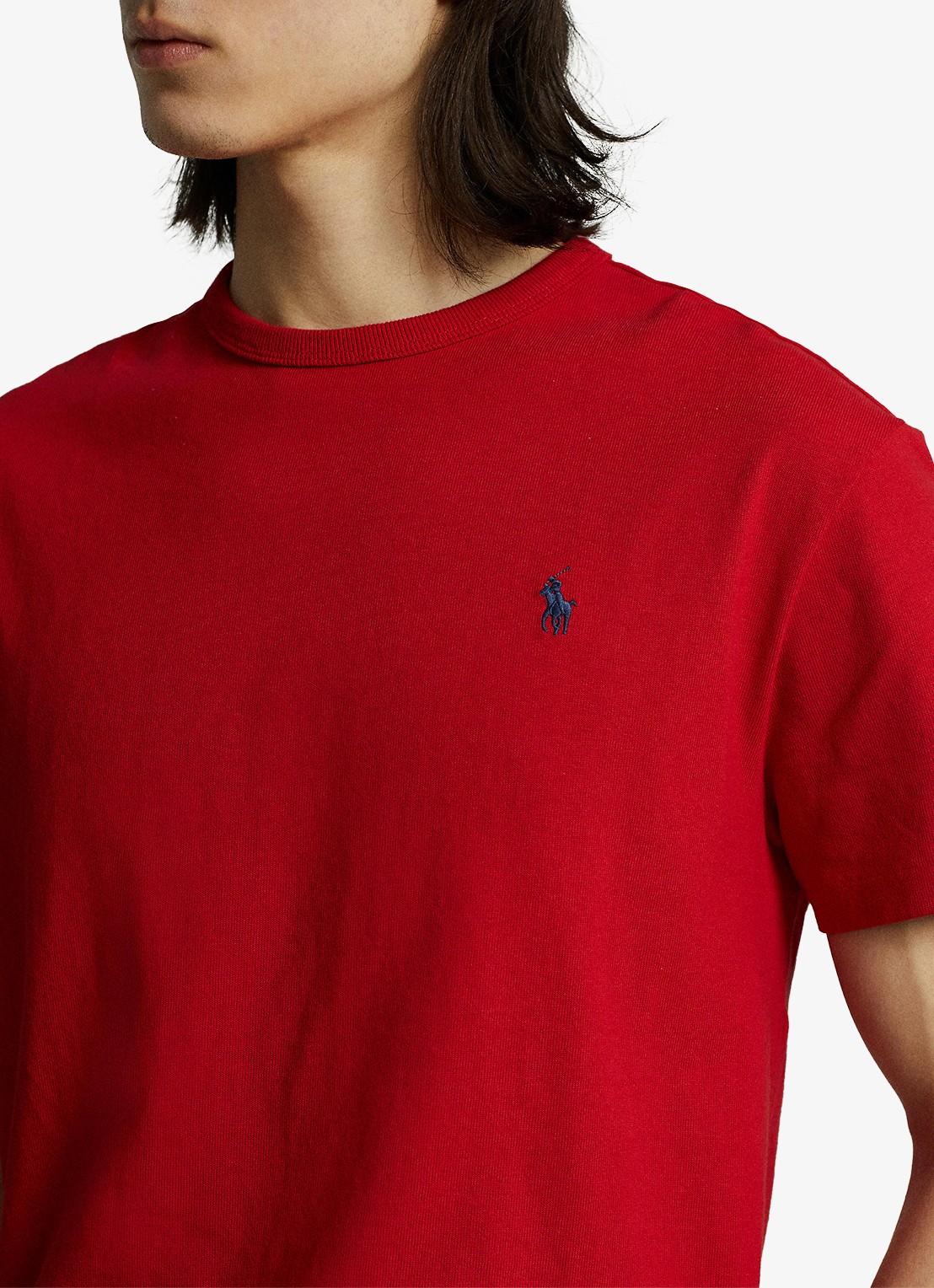 Ralph Lauren T-shirt van jersey met logoborduring  - detail 2 rl 2000 red / rood