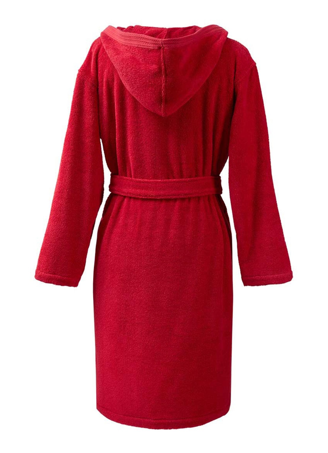 Ralph Lauren Taber badjas met logoborduring - unisex - achterkant 2 rood