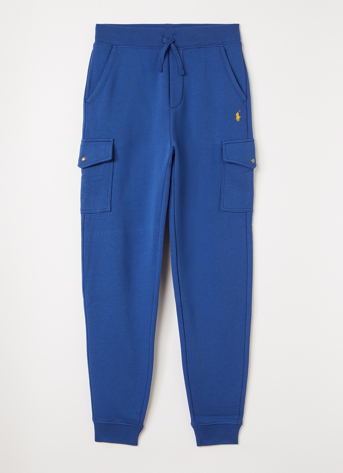 Ralph Lauren Tapered fit joggingbroek met klepzakken - voorkant 2 blauw