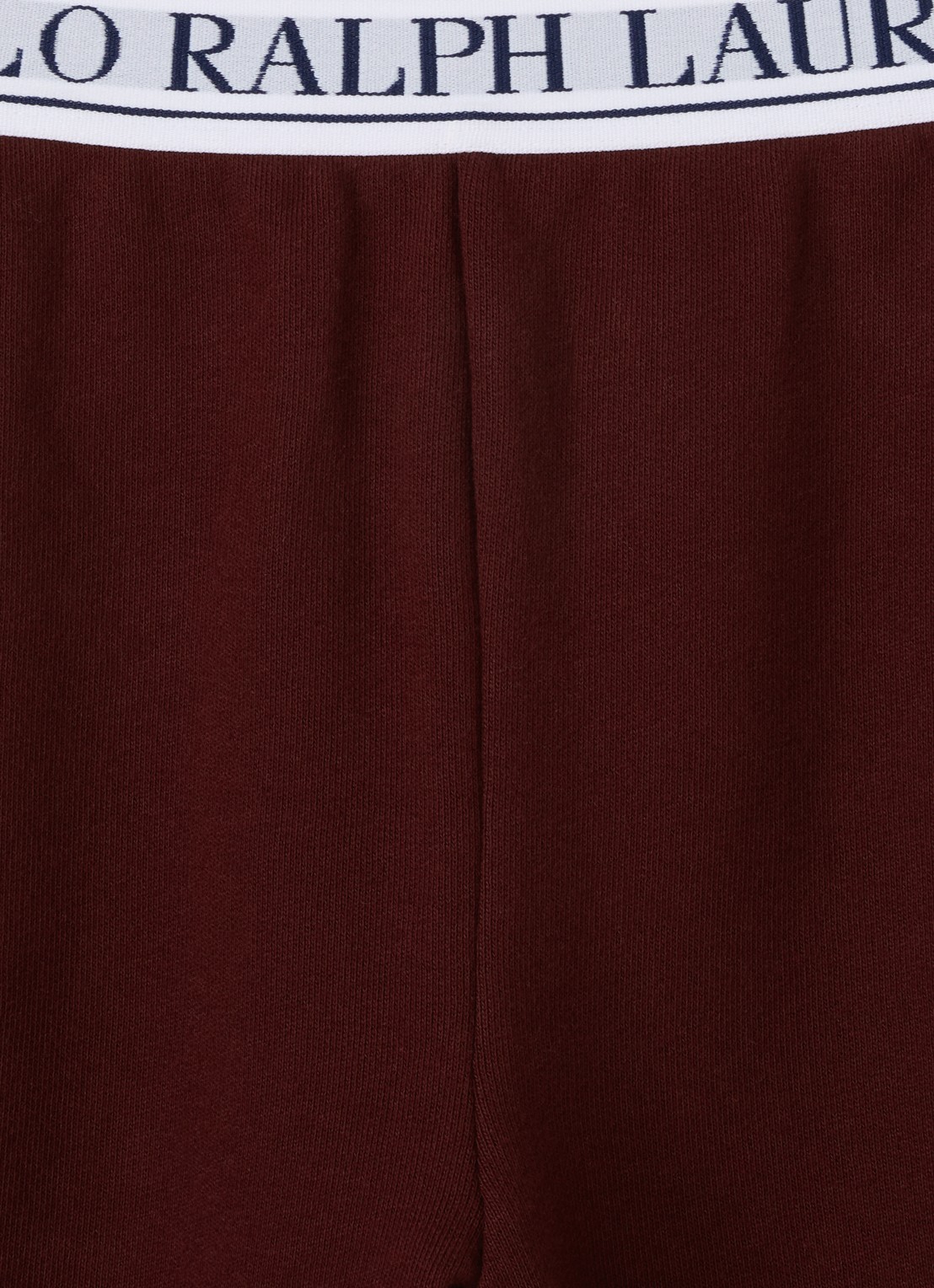 Ralph Lauren Tapered fit joggingbroek met logoband - detail bordeauxrood