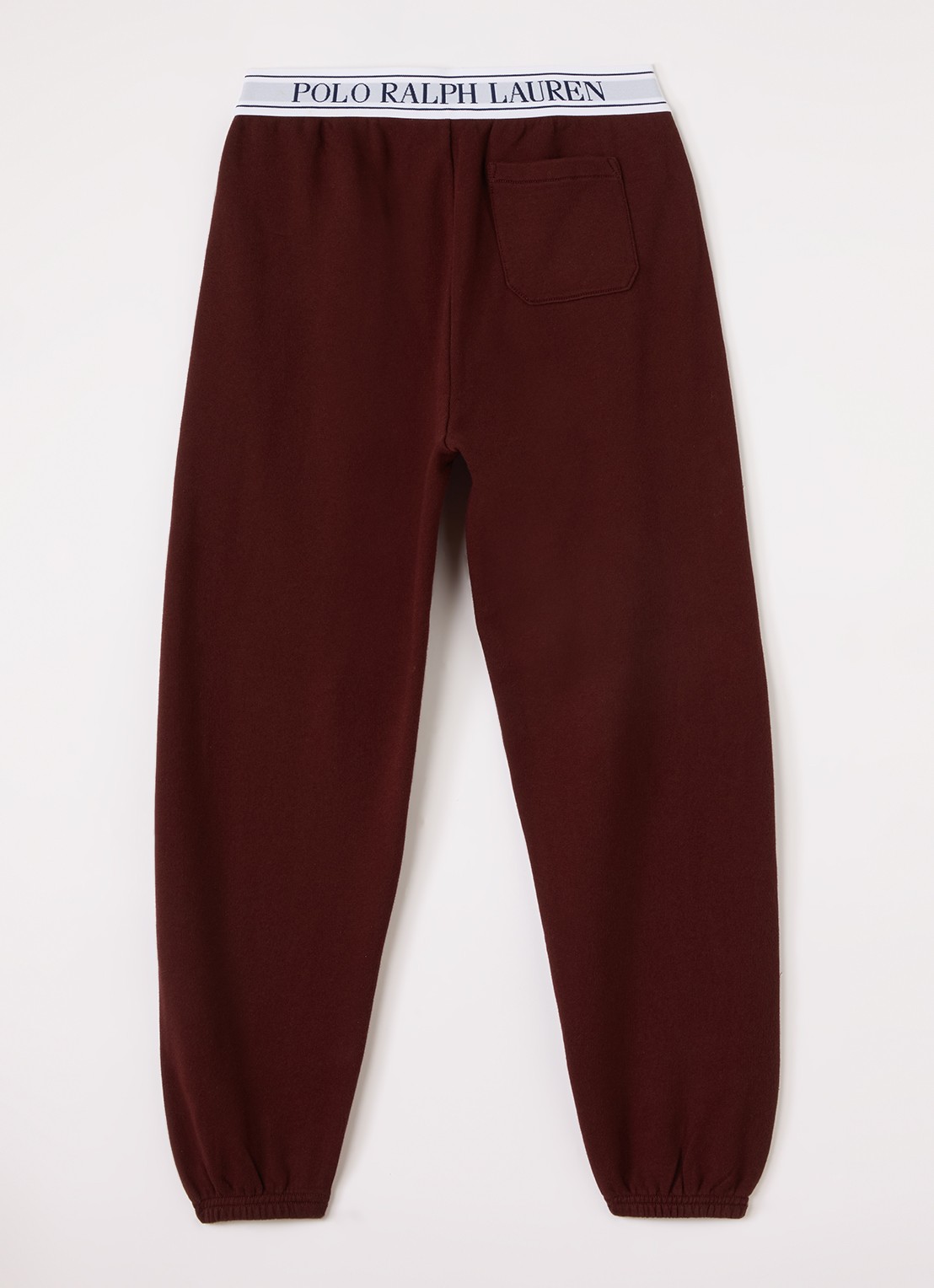 Ralph Lauren Tapered fit joggingbroek met logoband - voorkant 3 bordeauxrood