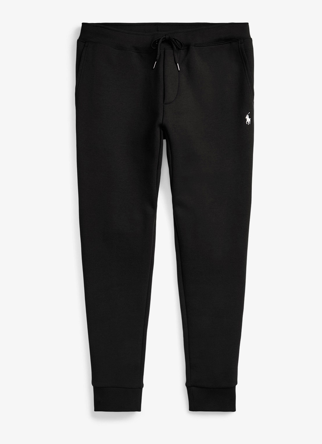 Ralph Lauren Tapered fit joggingbroek met logoborduring - voorkant 5 polo black / zwart