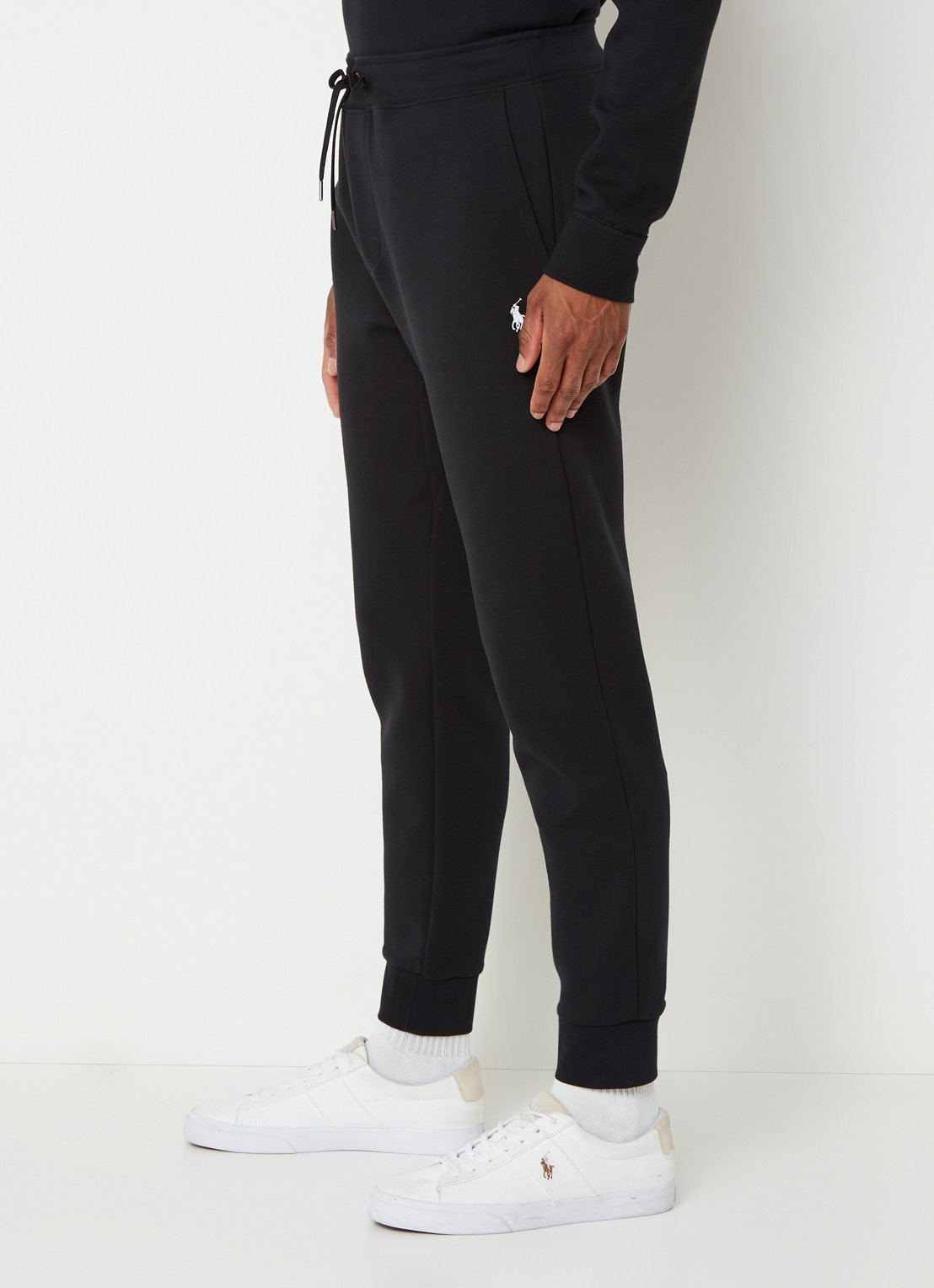 Ralph Lauren Tapered fit joggingbroek met logoborduring - detail 4 polo black / zwart