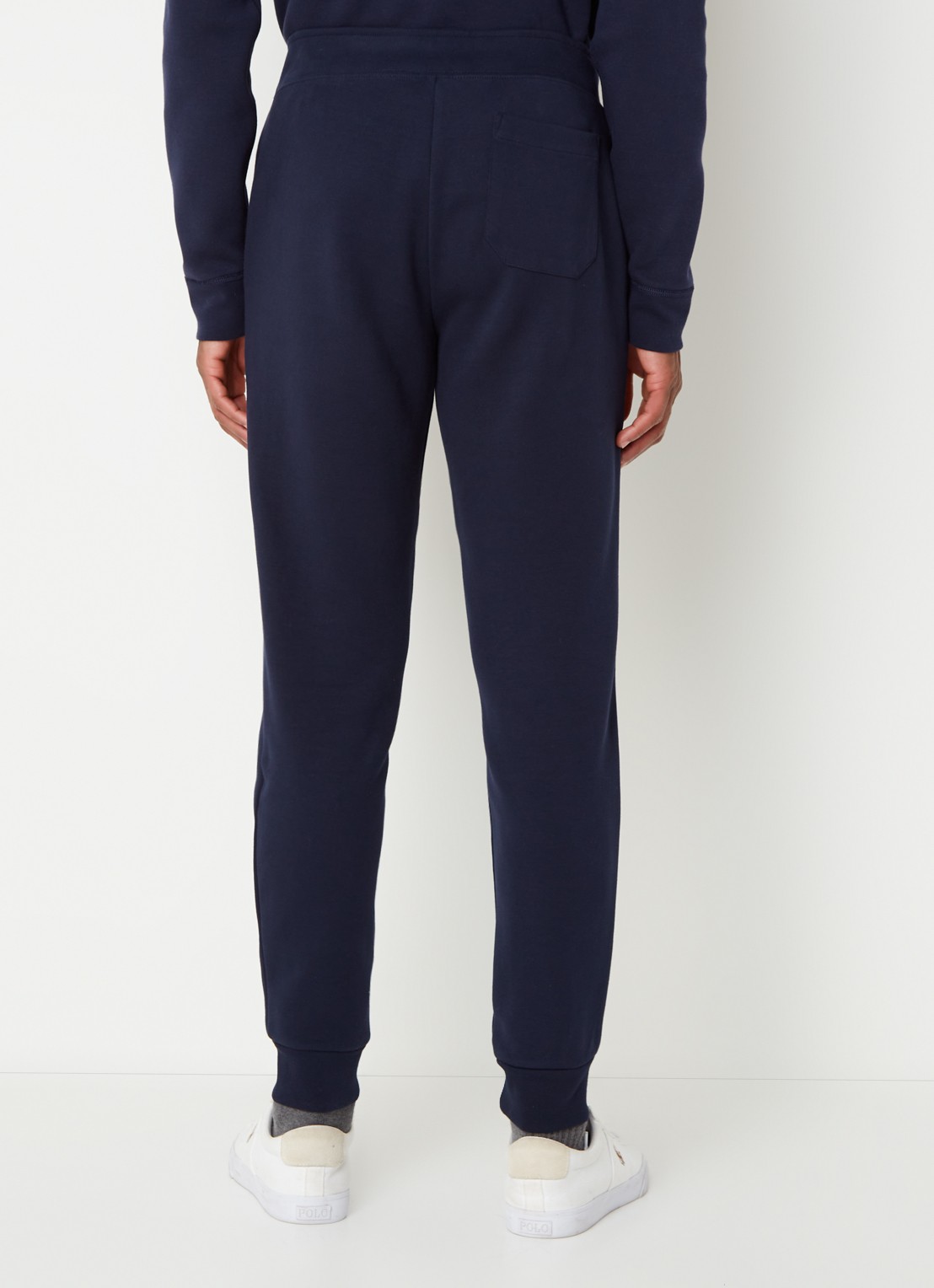Ralph Lauren Tapered fit joggingbroek met logoborduring - achterkant aviator navy / donkerblauw
