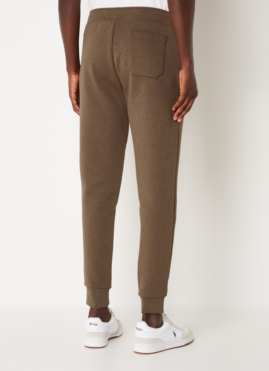 Ralph Lauren Tapered fit joggingbroek met logoborduring - achterkant 5 cedar heather / bruin