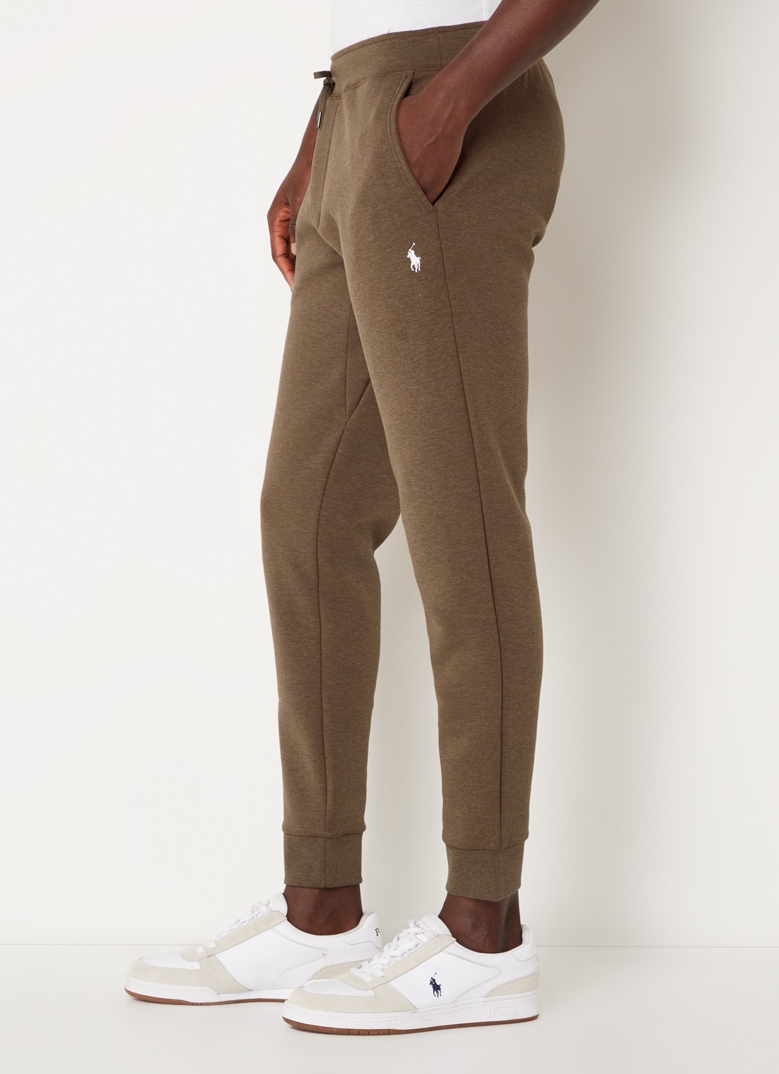 Ralph Lauren Tapered fit joggingbroek met logoborduring - detail 2 cedar heather / bruin