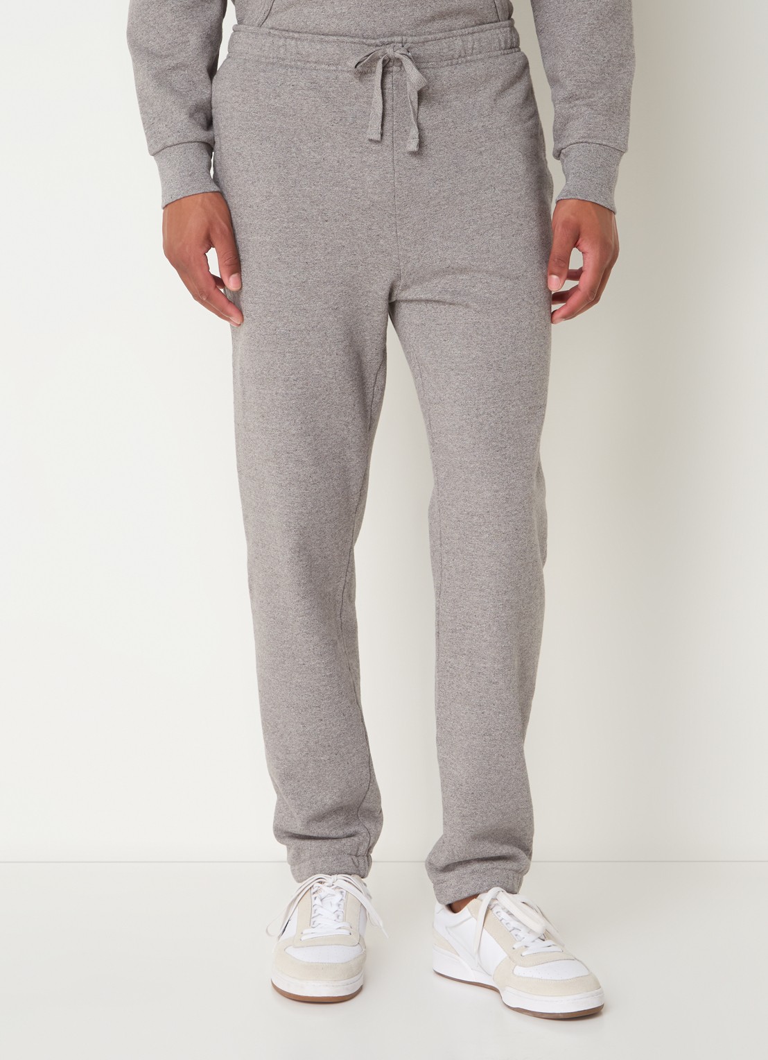Ralph Lauren Tapered fit joggingbroek met logoborduring - detail grijsmele