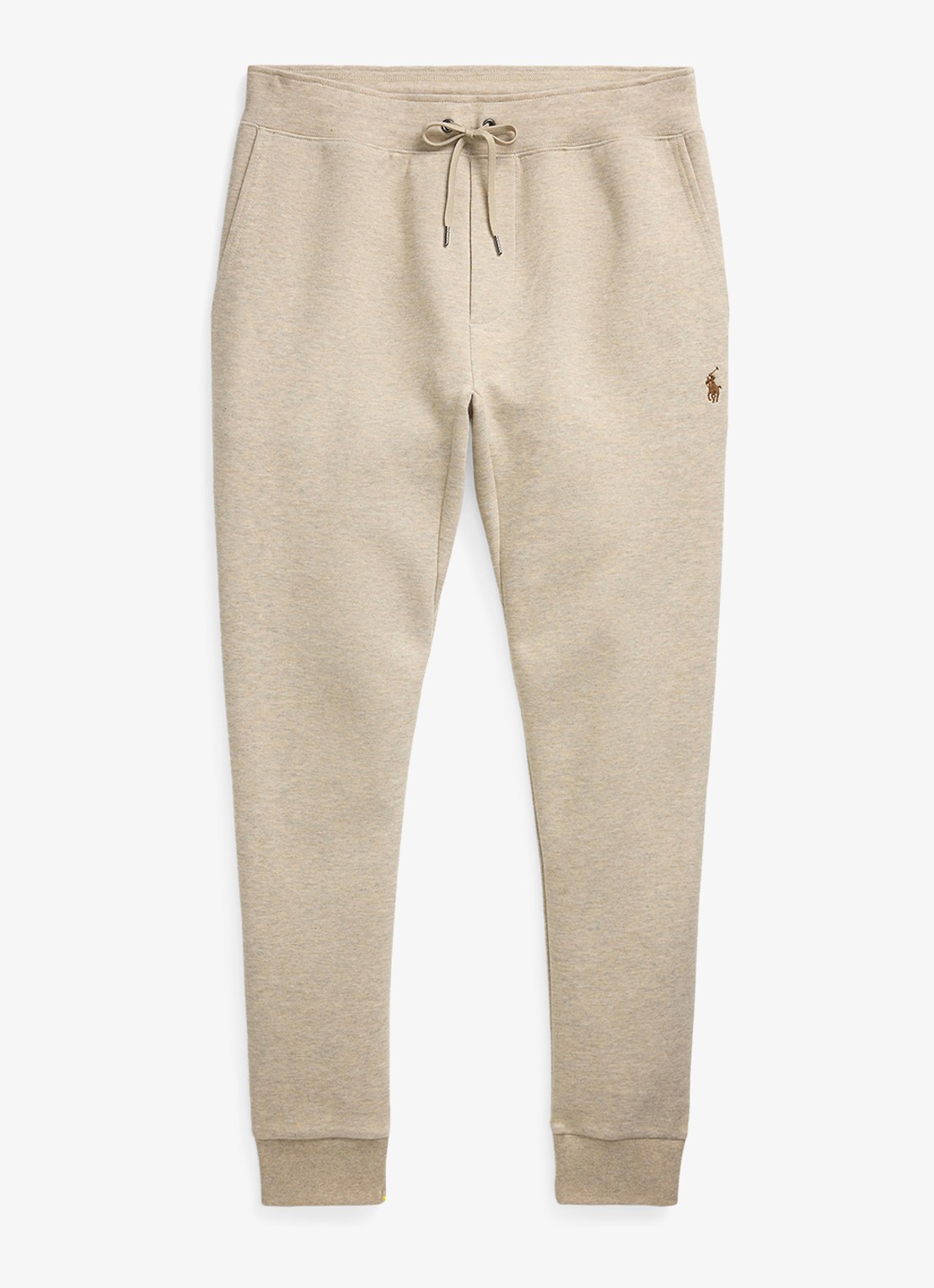 Ralph Lauren Tapered fit joggingbroek met logoborduring - voorkant 3 tuscan beige / beige