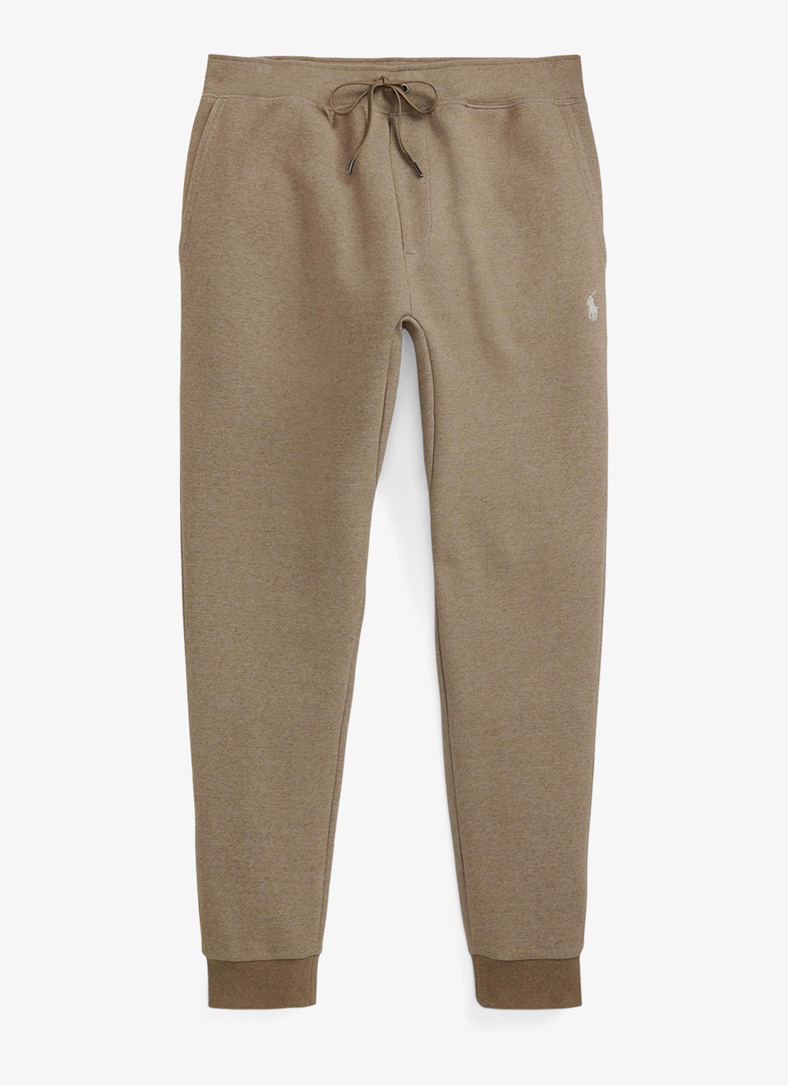 Ralph Lauren Tapered fit joggingbroek met logoborduring - voorkant 3 brown heather / lichtbruin