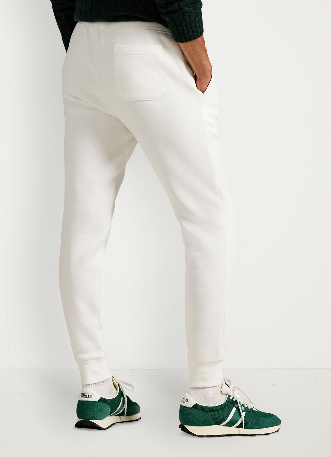 Ralph Lauren Tapered fit joggingbroek met logoborduring - achterkant 3 white / wit