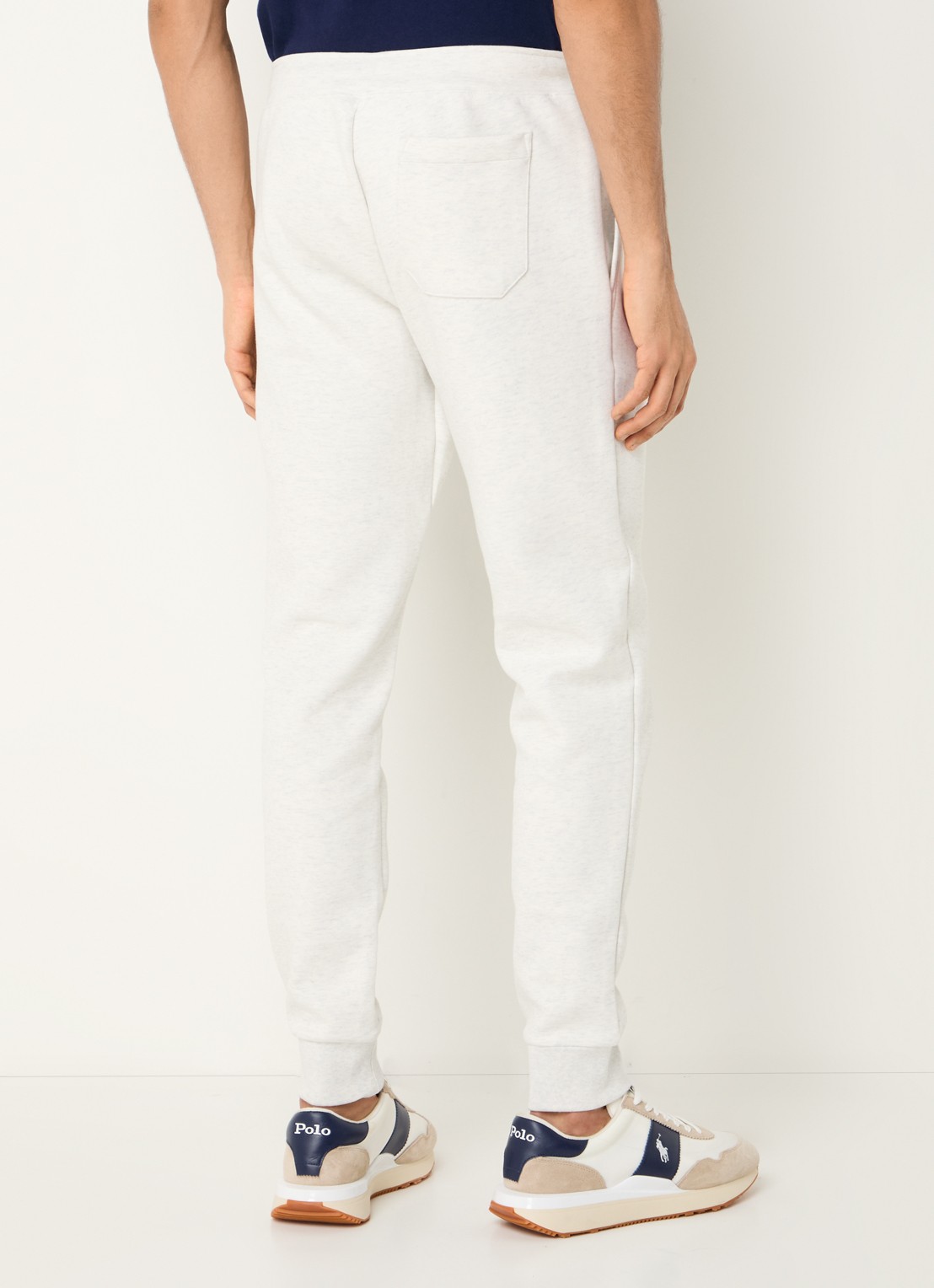 Ralph Lauren Tapered fit joggingbroek met logoborduring - achterkant 5 soho heather / grijs
