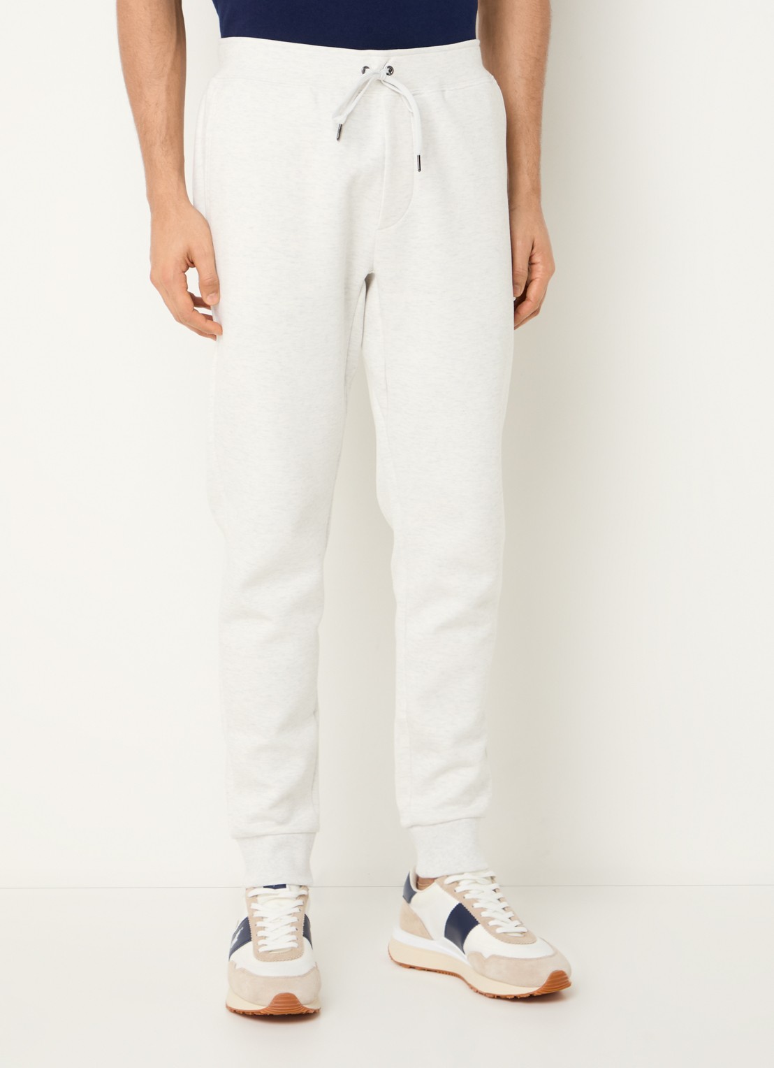 Ralph Lauren Tapered fit joggingbroek met logoborduring - detail soho heather / grijs