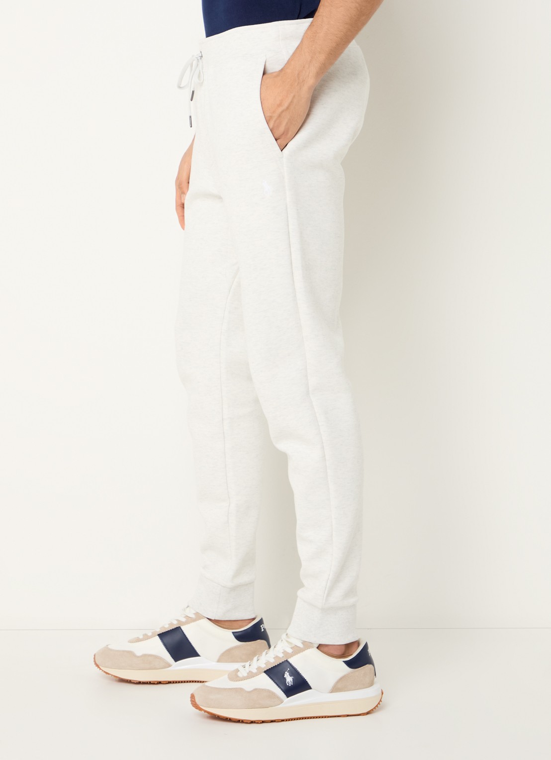 Ralph Lauren Tapered fit joggingbroek met logoborduring - detail 2 soho heather / grijs