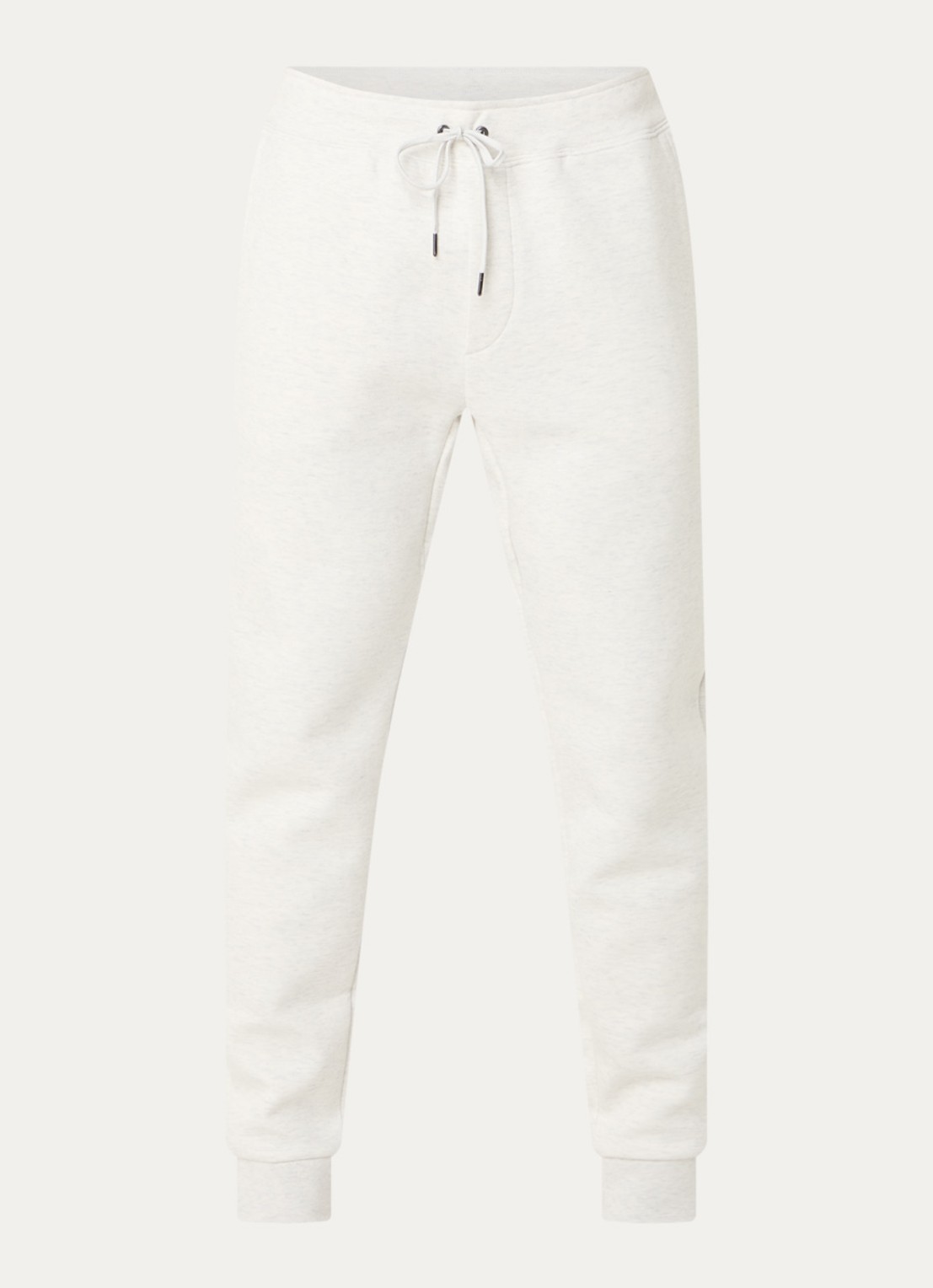 Ralph Lauren Tapered fit joggingbroek met logoborduring - voorkant 3 soho heather / grijs