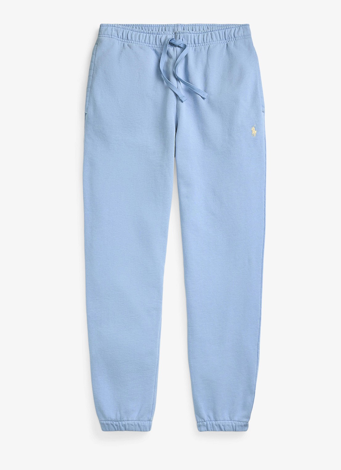 Ralph Lauren Tapered fit joggingbroek met logoborduring - voorkant 2 lichtblauw