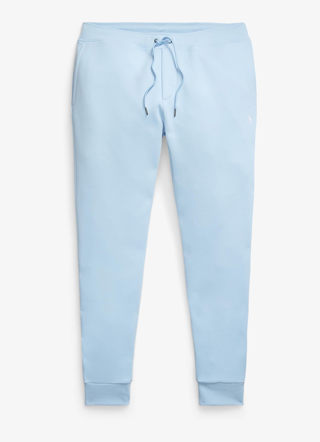 Ralph Lauren Tapered fit joggingbroek met logoborduring - voorkant 3 office blue / lichtblauw