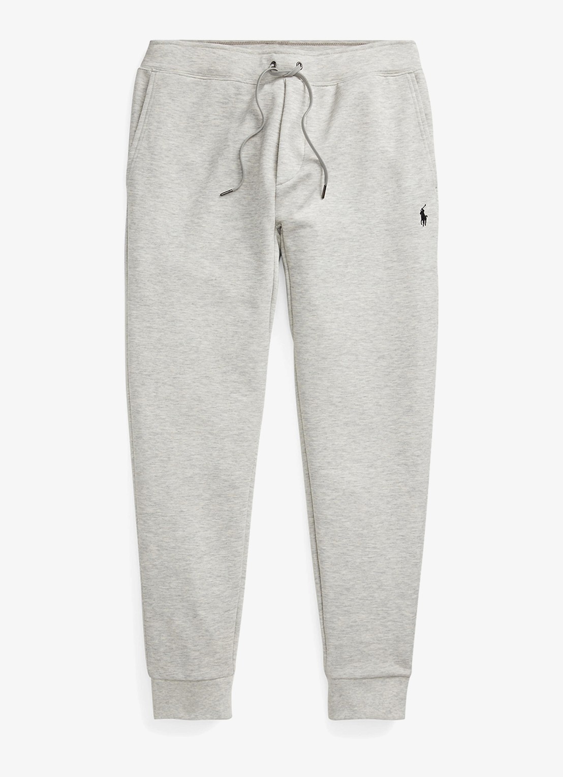 Ralph Lauren Tapered fit joggingbroek met logoborduring - voorkant 3 lt sport heather / grijsmele