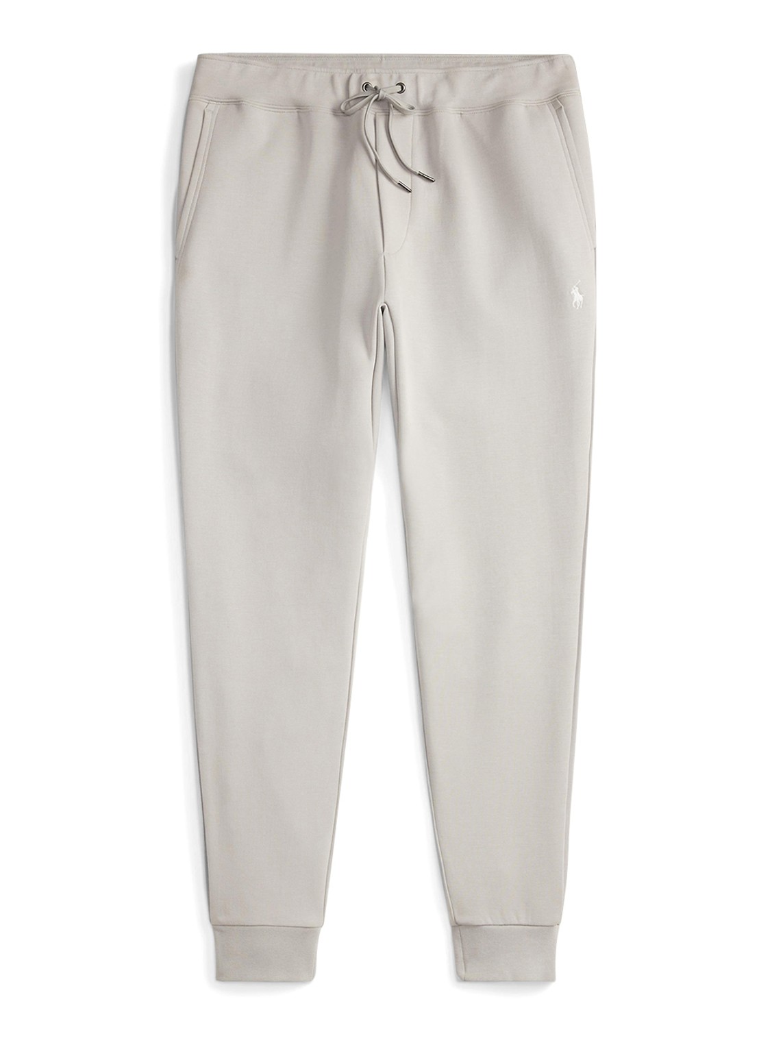 Ralph Lauren Tapered fit joggingbroek met logoborduring - voorkant soft grey