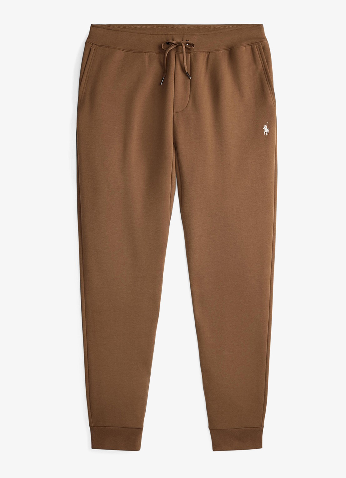Ralph Lauren Tapered fit joggingbroek met logoborduring - voorkant 3 luggage brown / bruin