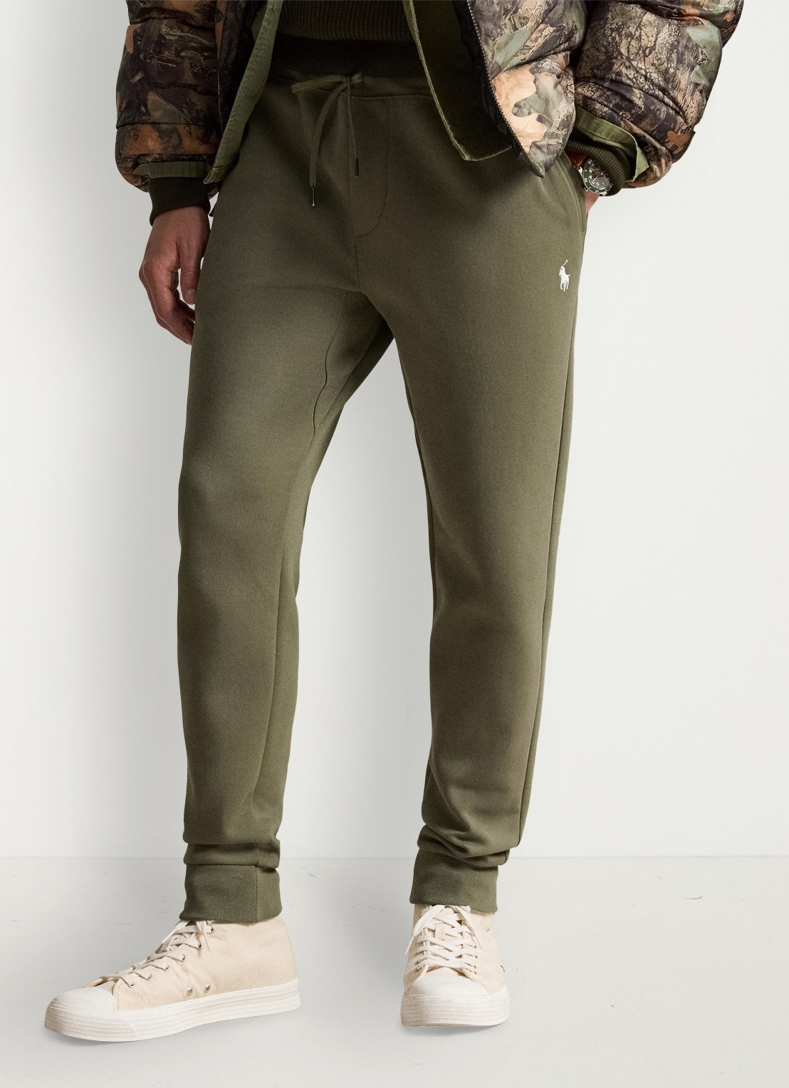 Ralph Lauren Tapered fit joggingbroek met logoborduring - detail 2 cruise olive / groen