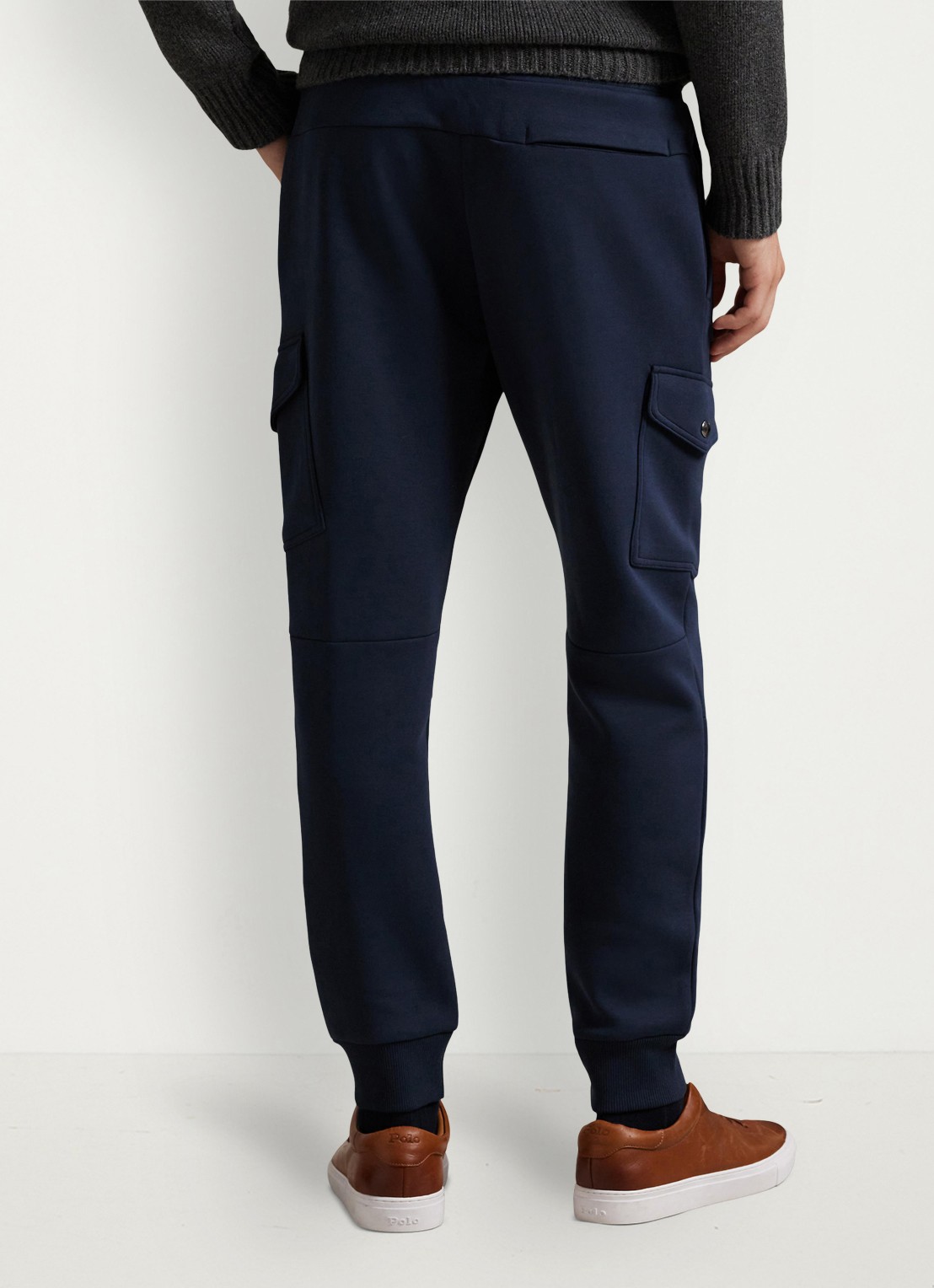 Ralph Lauren Tapered fit joggingbroek met steekzakken - achterkant 3 aviator navy / donkerblauw